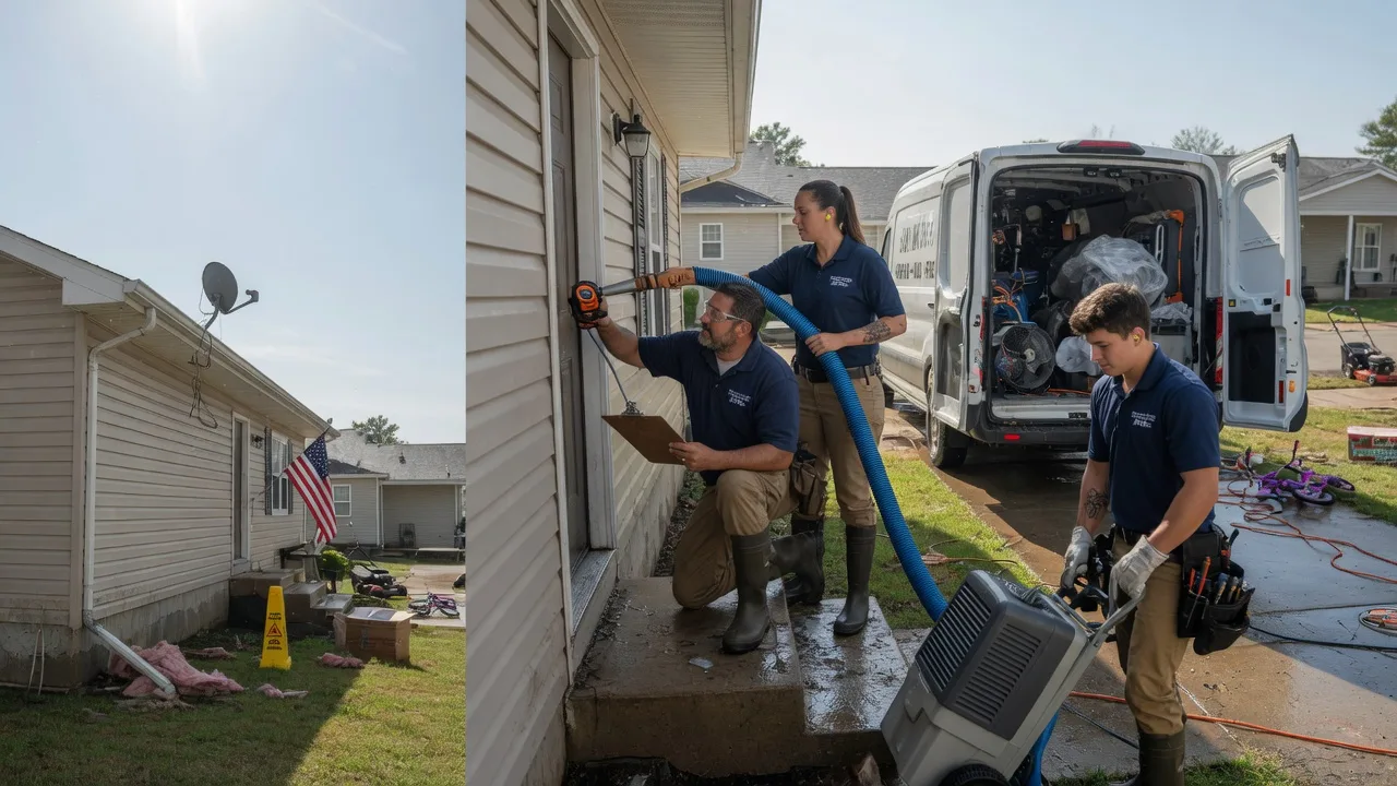 Ceiling Water Damage Restoration in Centerville, KS near me